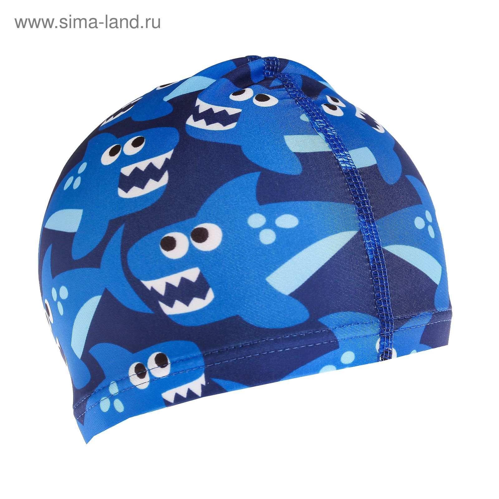 Шапочка для плавания, детская "Акулы" OL-011, текстиль