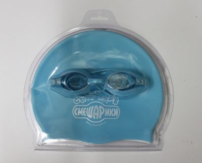 Набор для плавания Смешарики (очки+шапочка) 3-KC (SMSS-101)