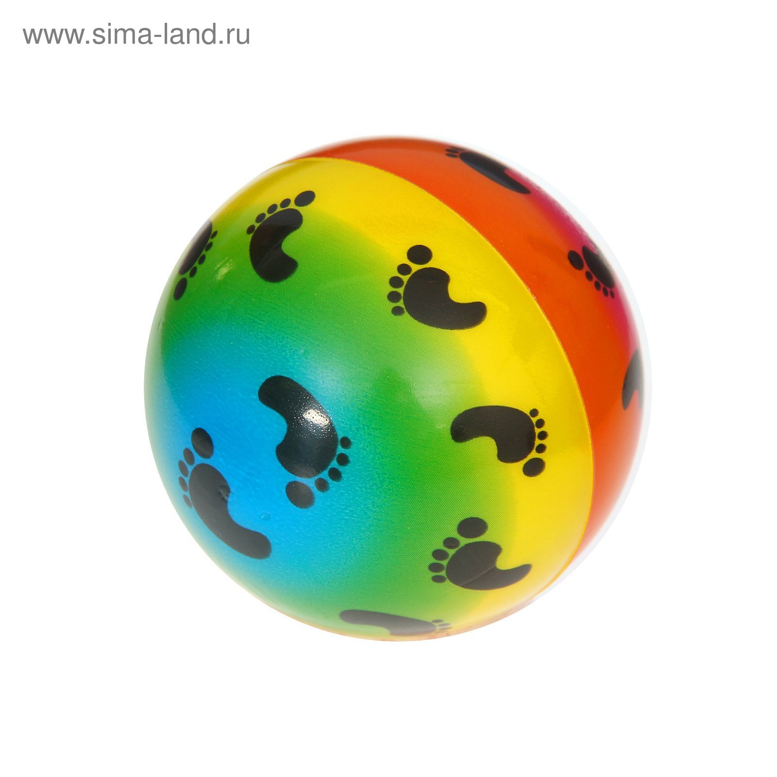 Мягкий мяч "Следы" 7,5 см