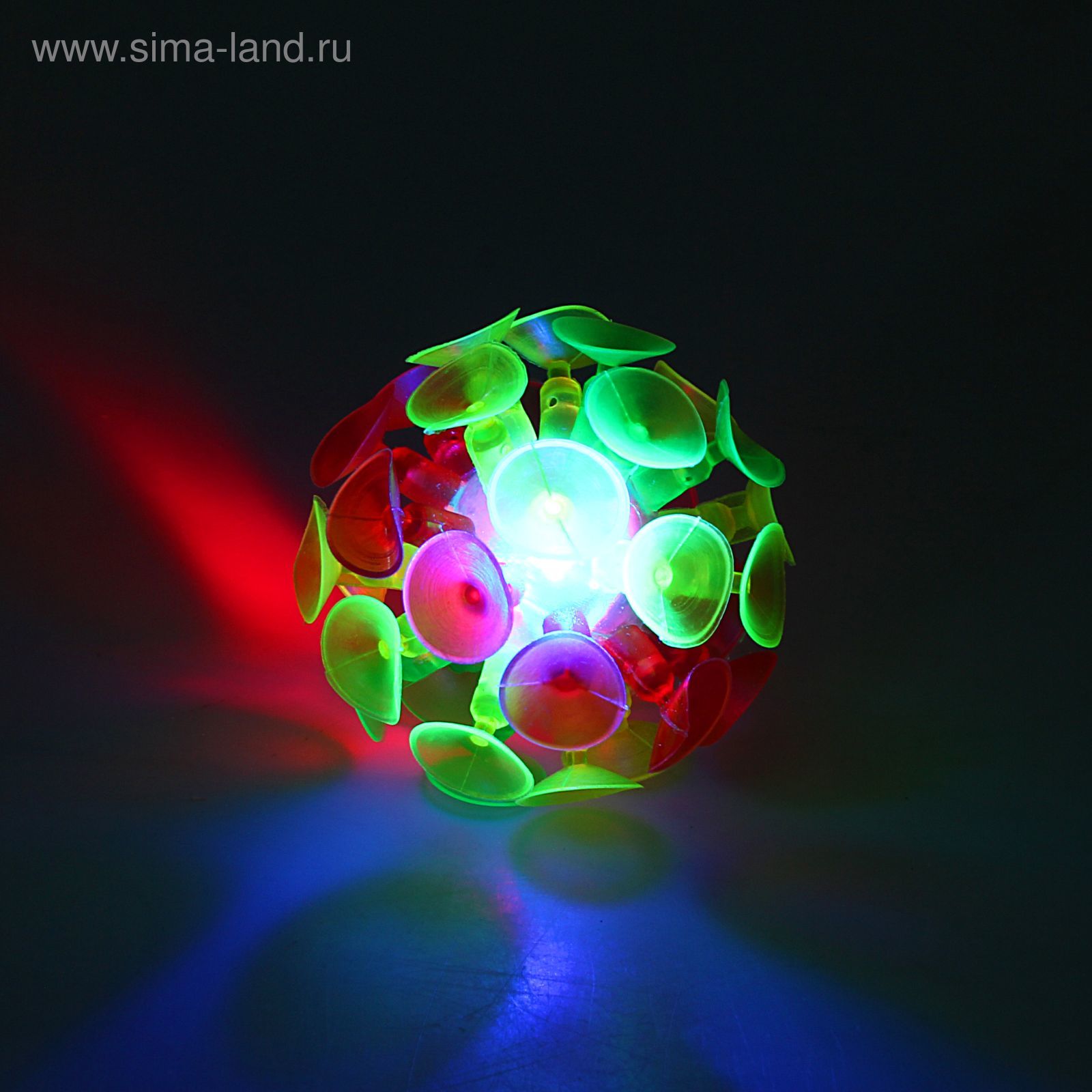 Мяч-липучка световой, 6,5 см