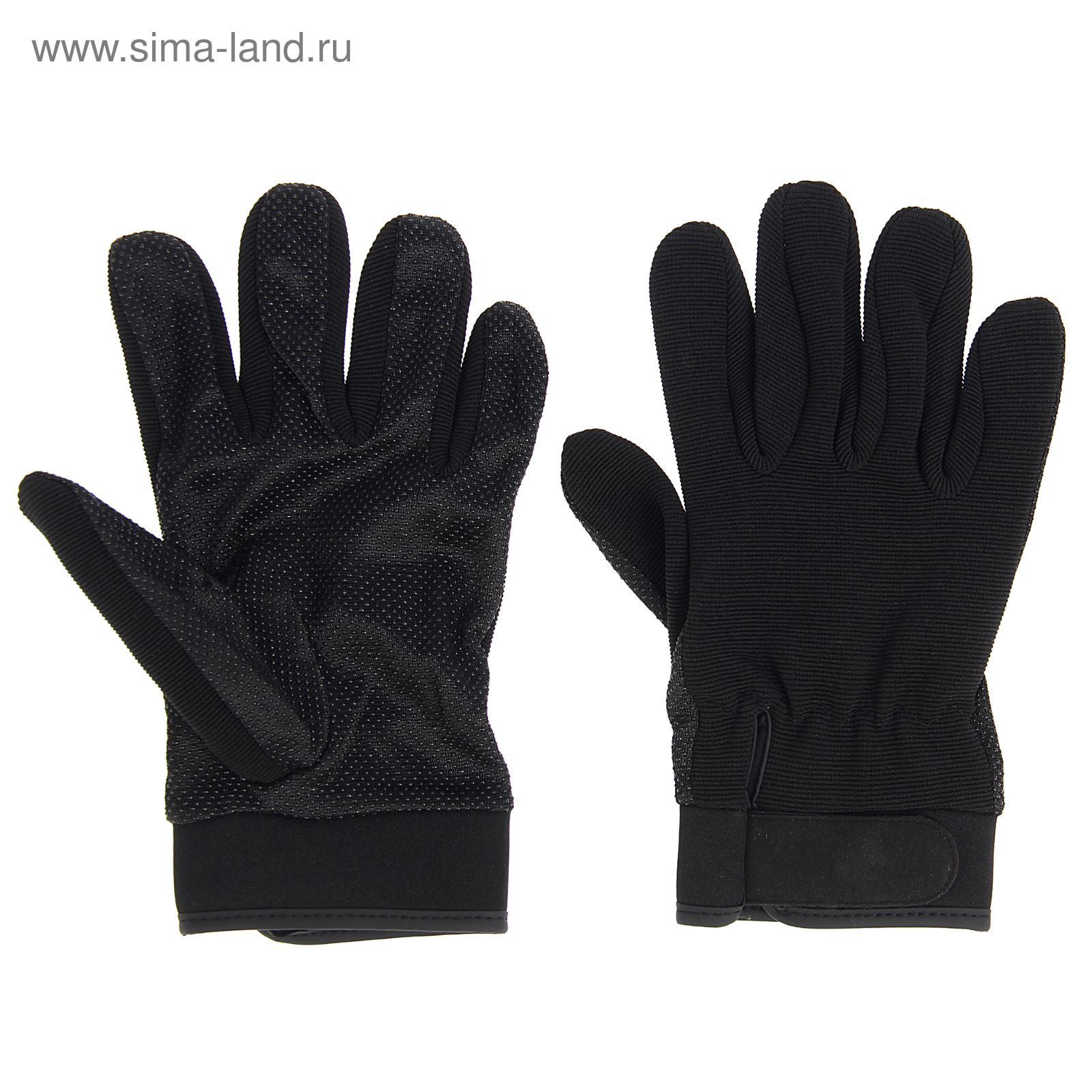 Перчатки GL612, микрофибра, размер L, black