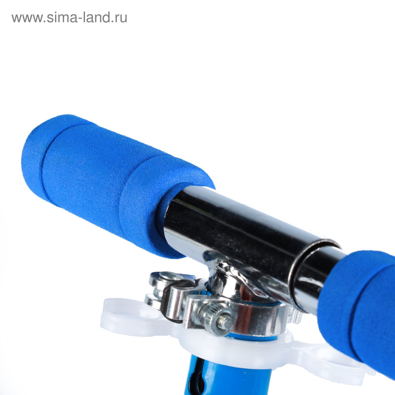 Самокат алюминиевый URBAN ОТ-Н4, три колеса PVC d= 100 мм, цвет синий