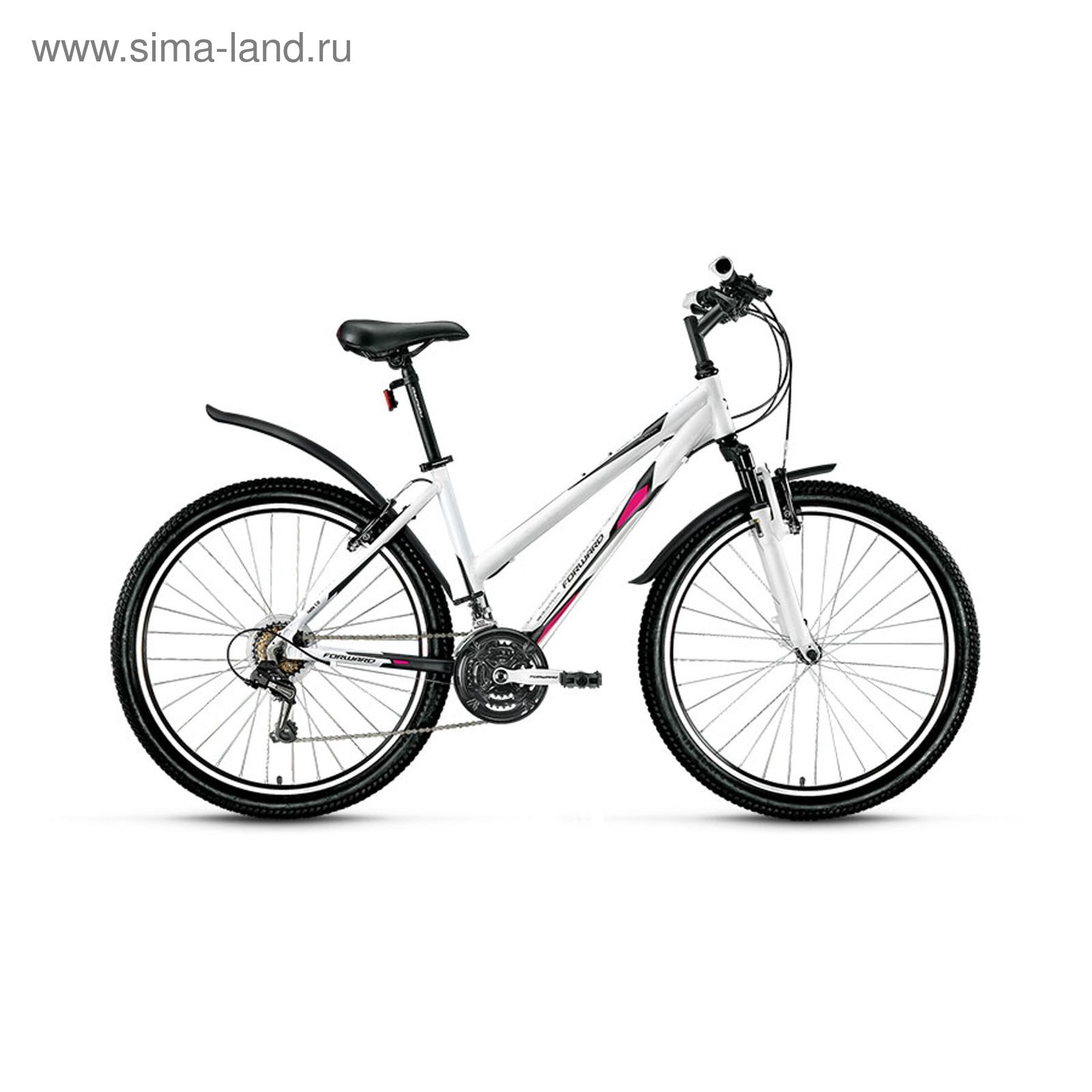Велосипед 26" Forward Jade 1.0, 2016, цвет белый/сер.мат., размер 15"