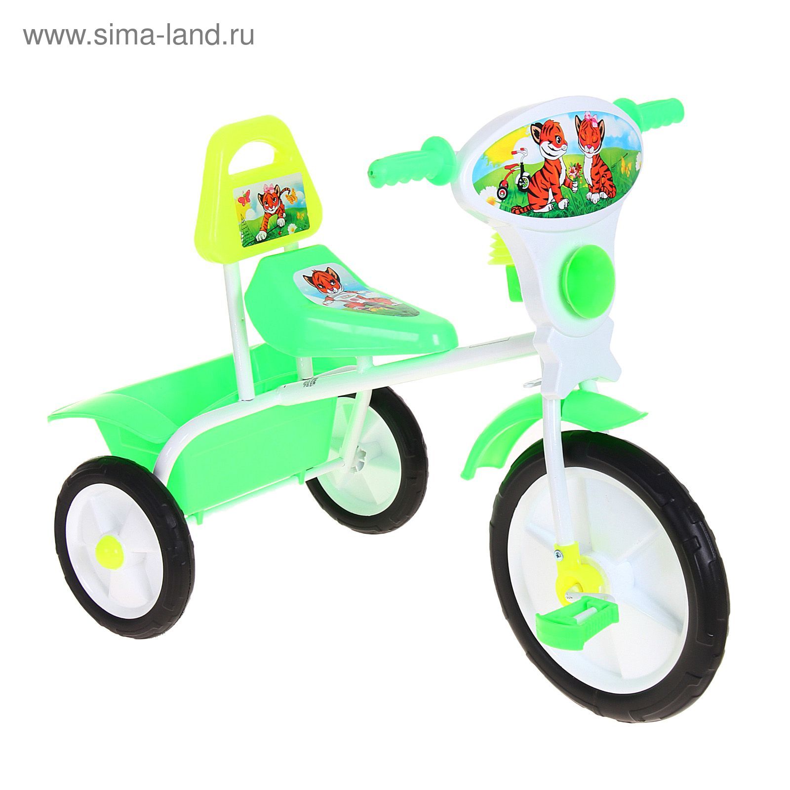 Велосипед трехколесный  "Малыш"  06П, цвет зеленый, фасовка: 2шт.