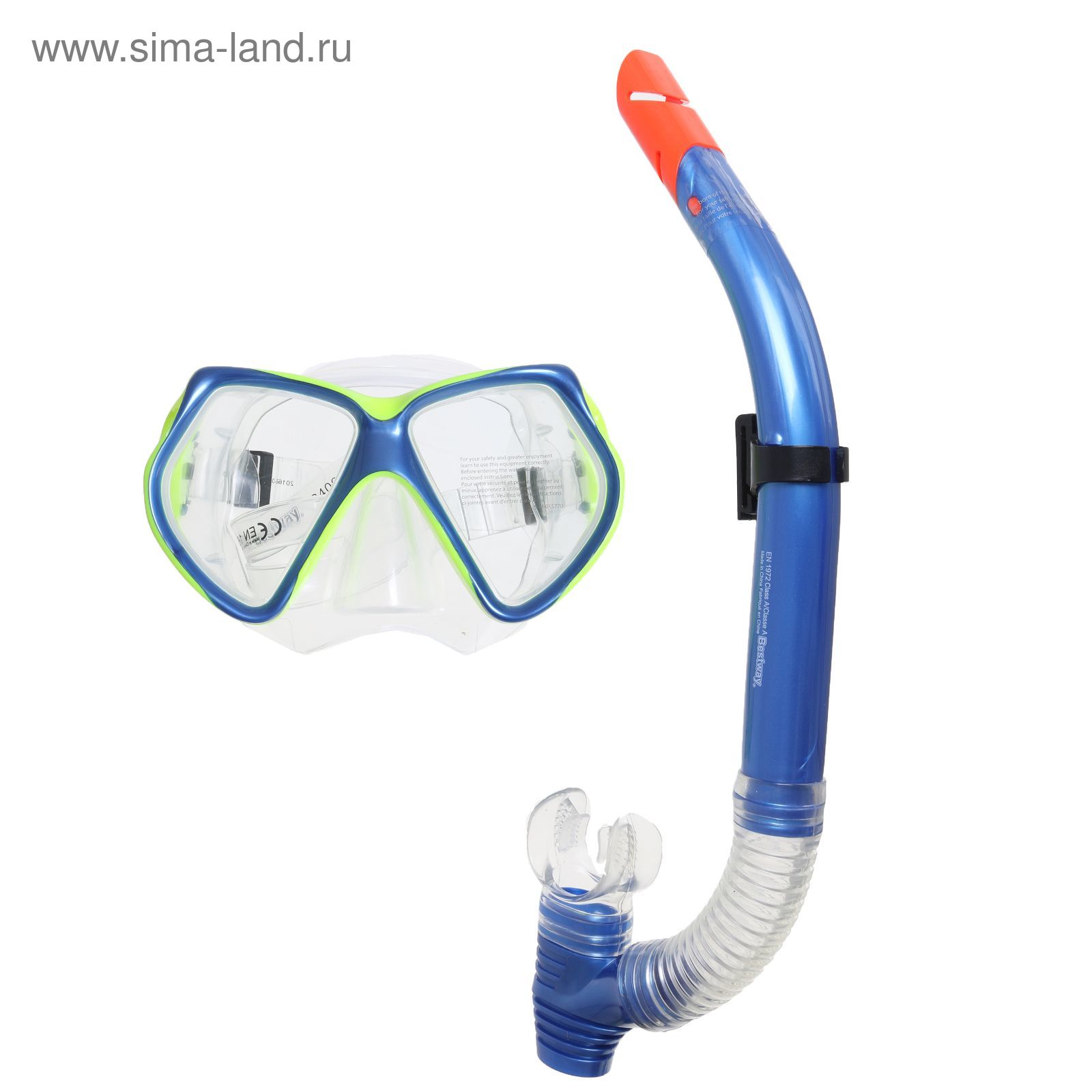 Набор для плавания Ocean, 2 предмета: маска, трубка, от 14 лет, цвет МИКС Bestway