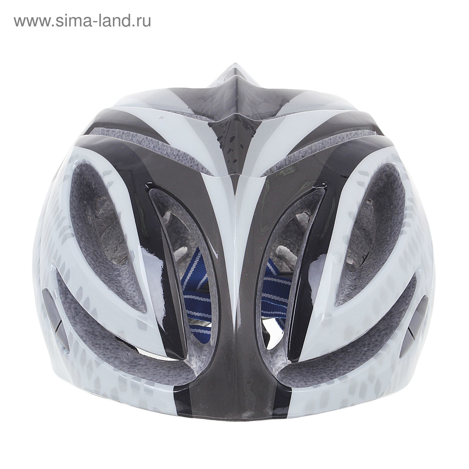 Шлем велосипедиста взрослый ОТ-T23, черно-белый, диаметр 54 см