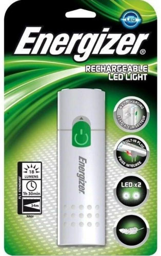 Фонарь ручной Energizer VALUE Rechargeable 2 LED LIGHT (аккумуляторный)