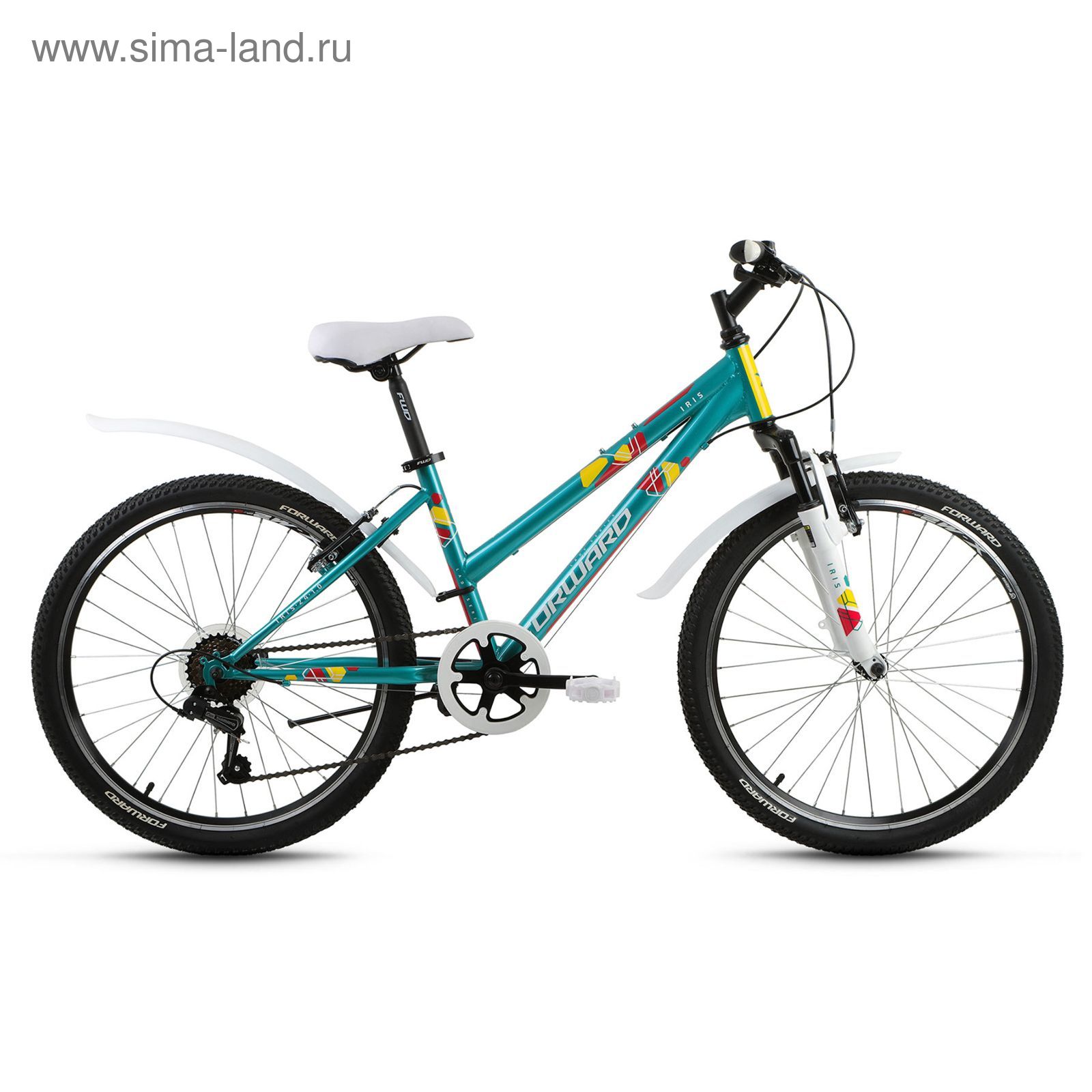 Велосипед 24" Forward Iris 1.0, 2017, цвет зеленый, размер 15"
