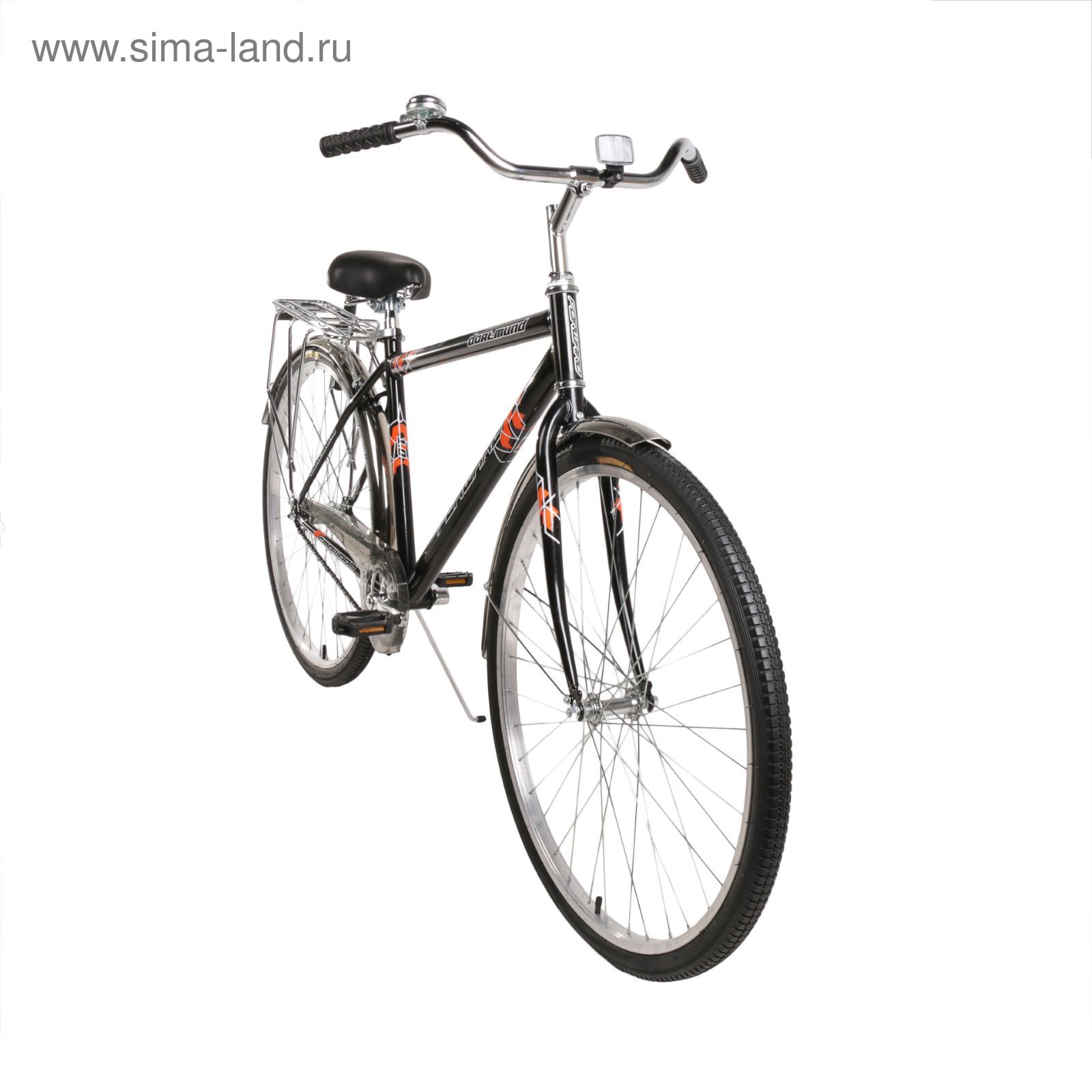 Велосипед 28" Forward Dortmund 1.0, 2016, цвет черный, размер 19"