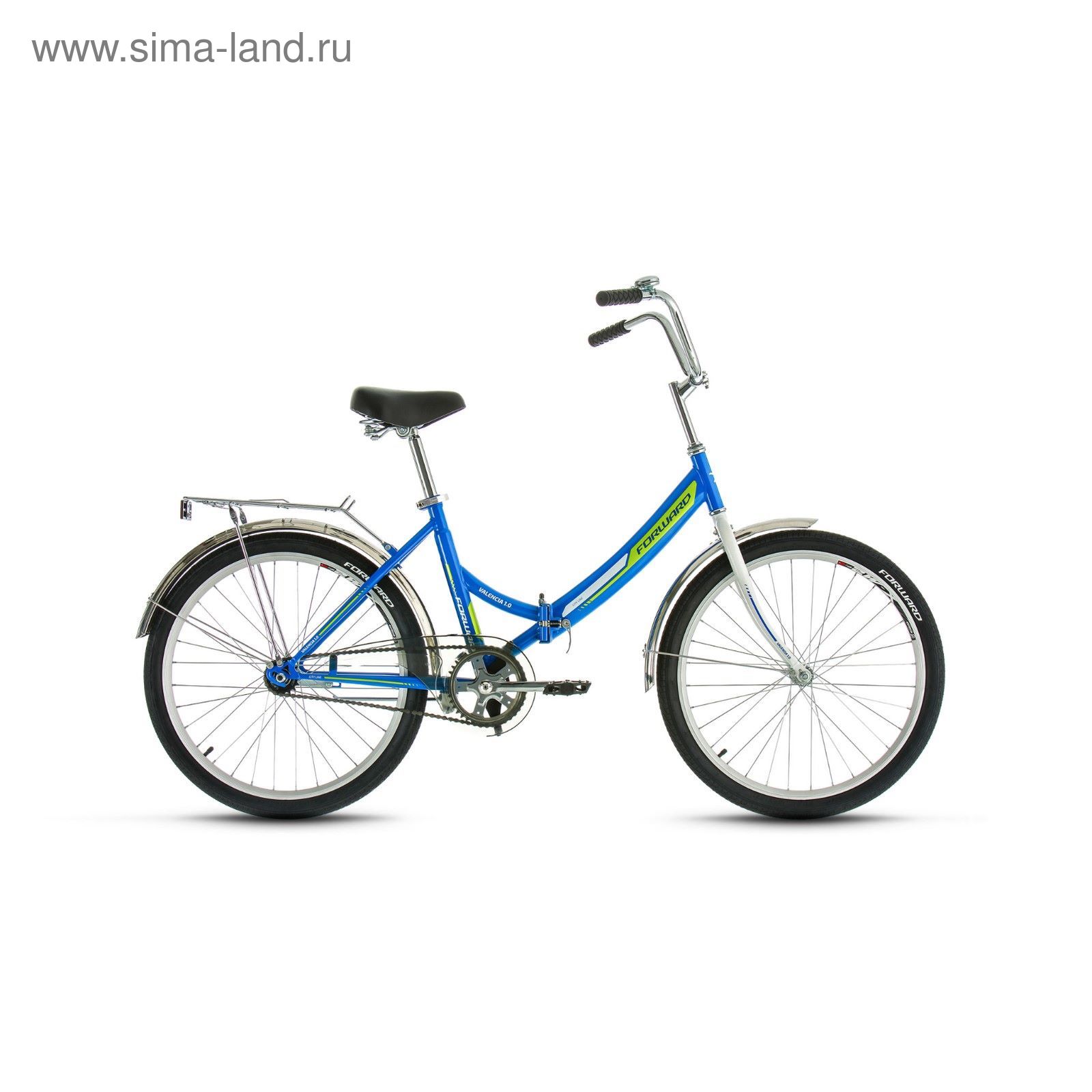 Велосипед 24" Forward Valencia 1.0, 2017, цвет синий, размер 16"