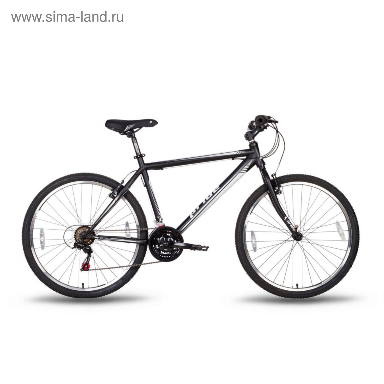 Велосипед 26'' Pride XC-1.0, 2016, цвет черно-белый матовый, размер 19"
