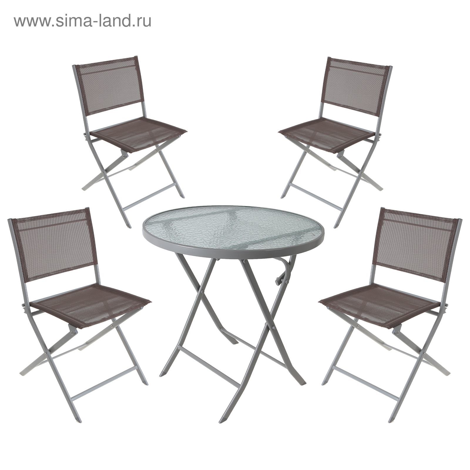 Набор: стол, размер 70 х 71 см, 4 стула, размер 56 х 45 х 80 см