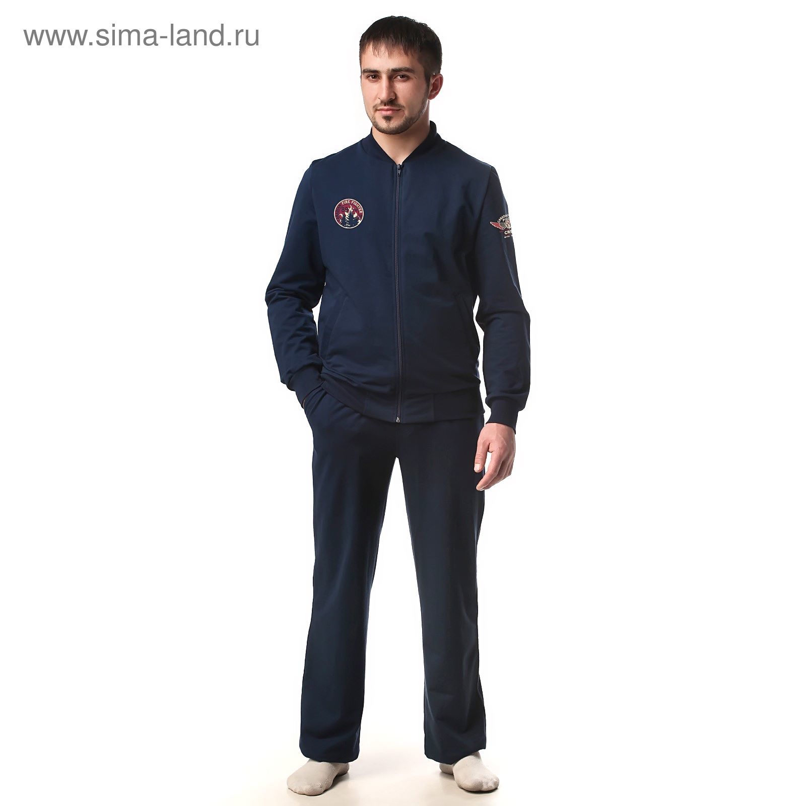 Костюм мужской (куртка+брюки) М-250-05 темно-синий, р-р 48