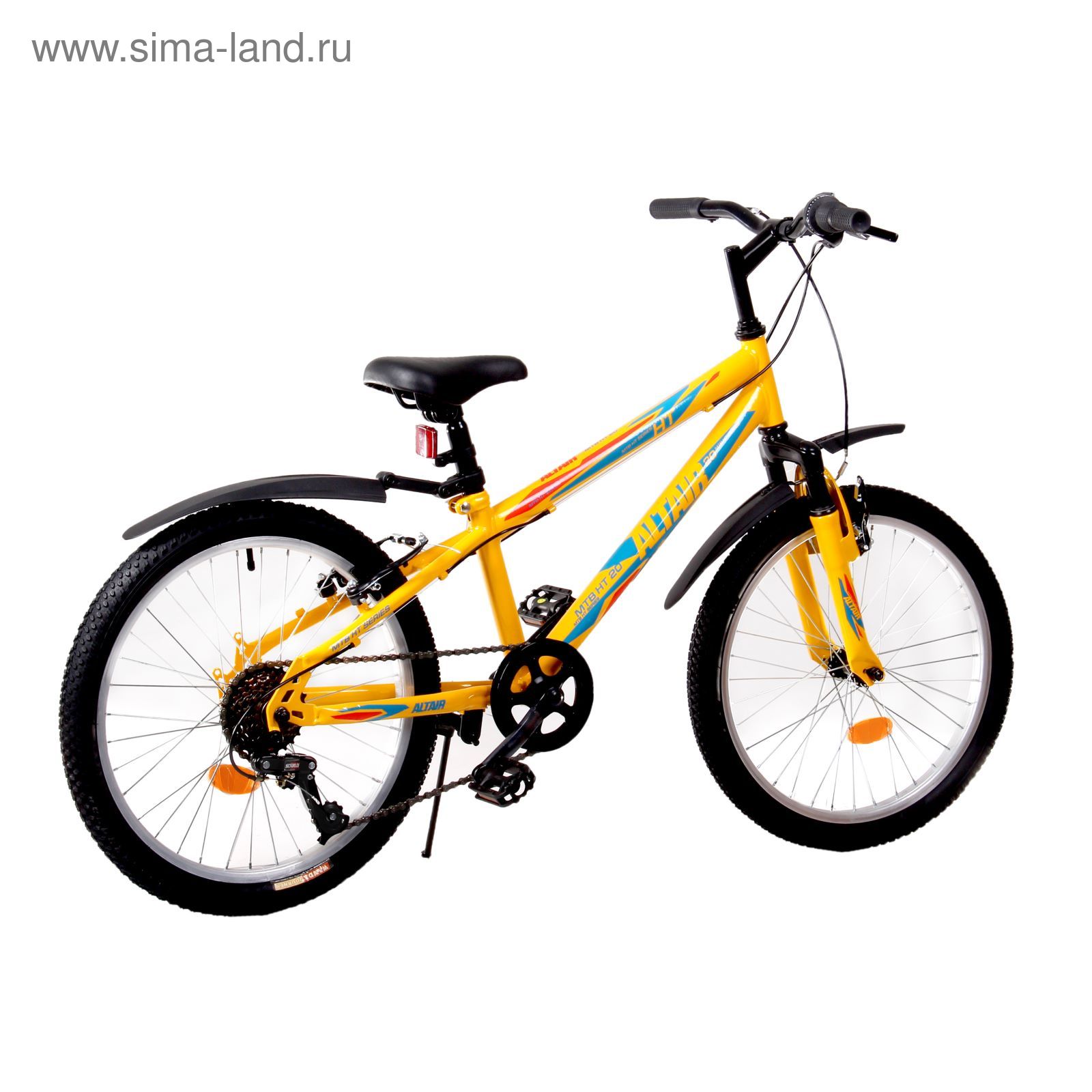 Велосипед 20" Altair MTB HT 20, 2017, цвет жёлтый, размер 11"