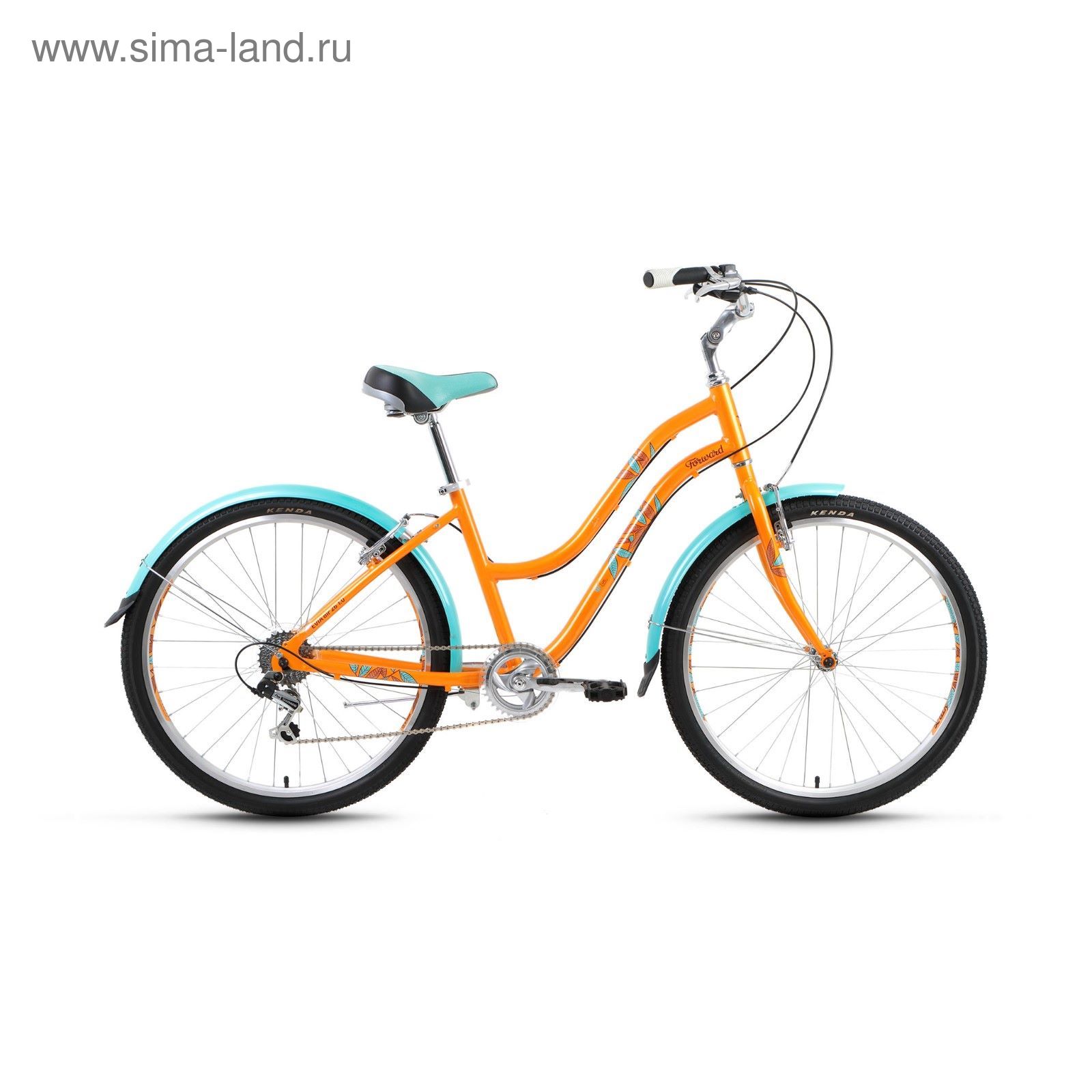 Велосипед 26" Forward Evia Air 1.0, 2017, цвет желтый, размер 16"