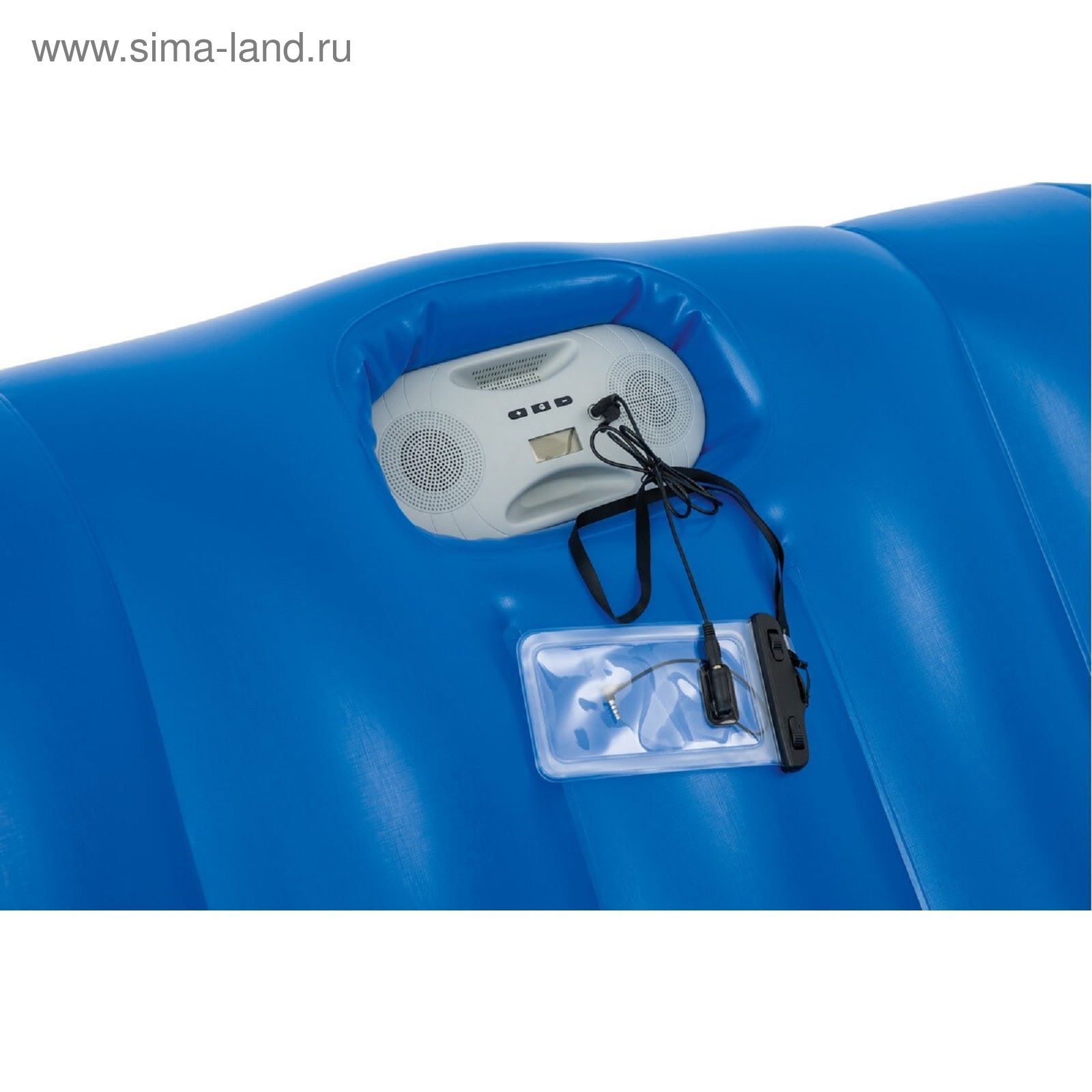 Беседка-плот для отдыха на воде, с аудиоколонкой, для 4 человек 272х196 см (43134)