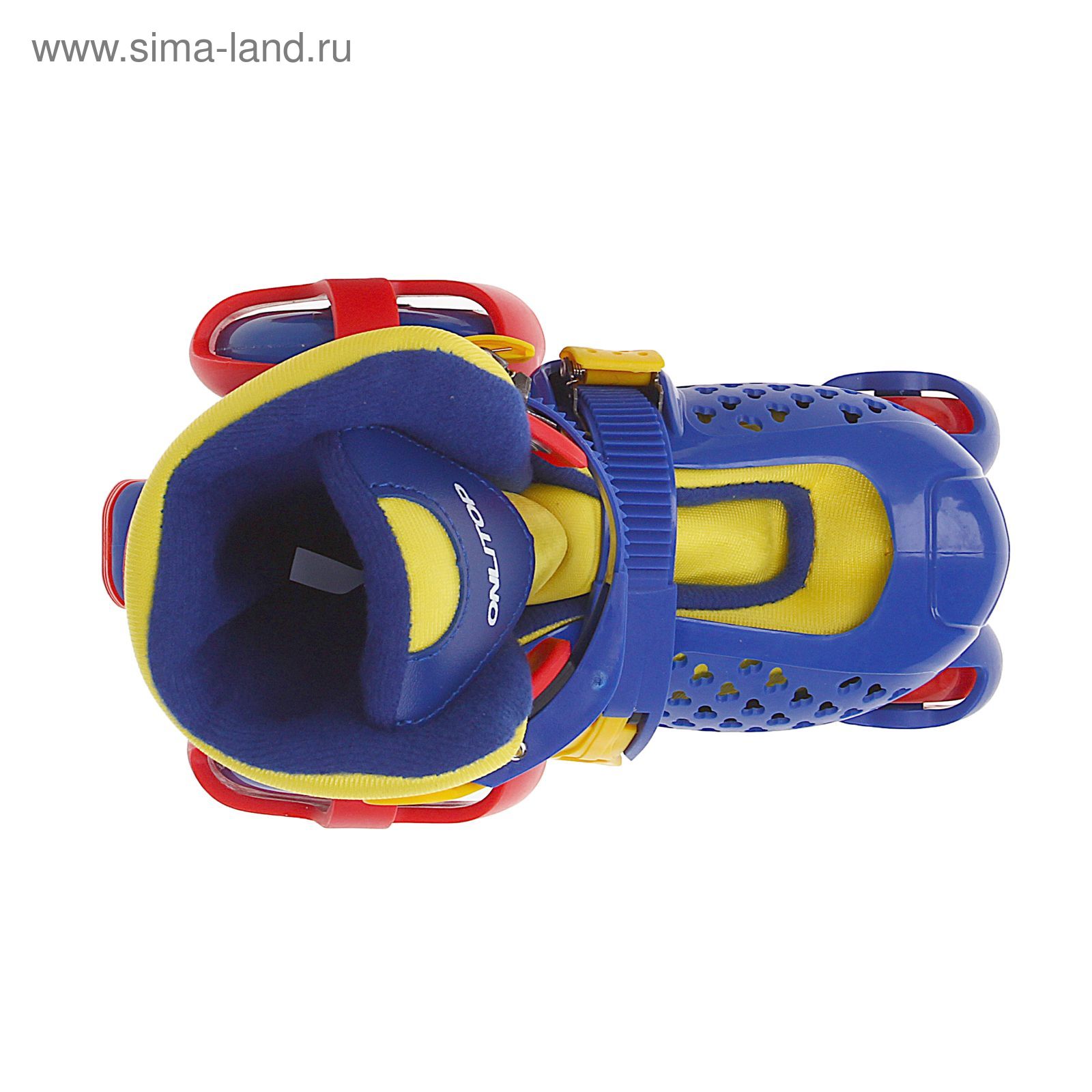 Раздвижные роликовые коньки, ABEC-7, размер 30-33, цвет синий с жёлтым