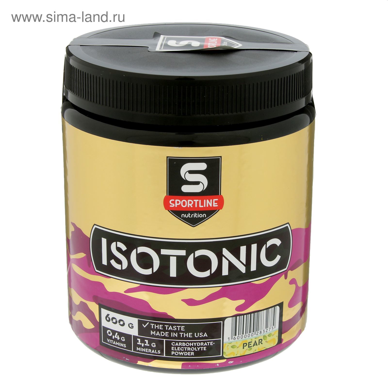 Изотоник SportLine IsoTonic 600гр (вкус груша)