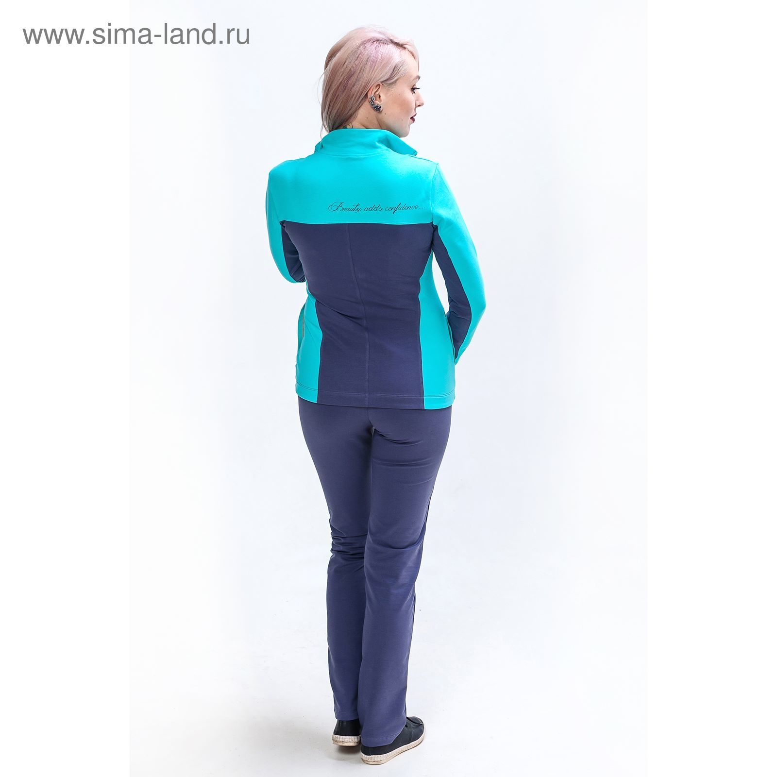 Комплект женский (толстовка, брюки) М-760-05 цвет ментол, р-р 42