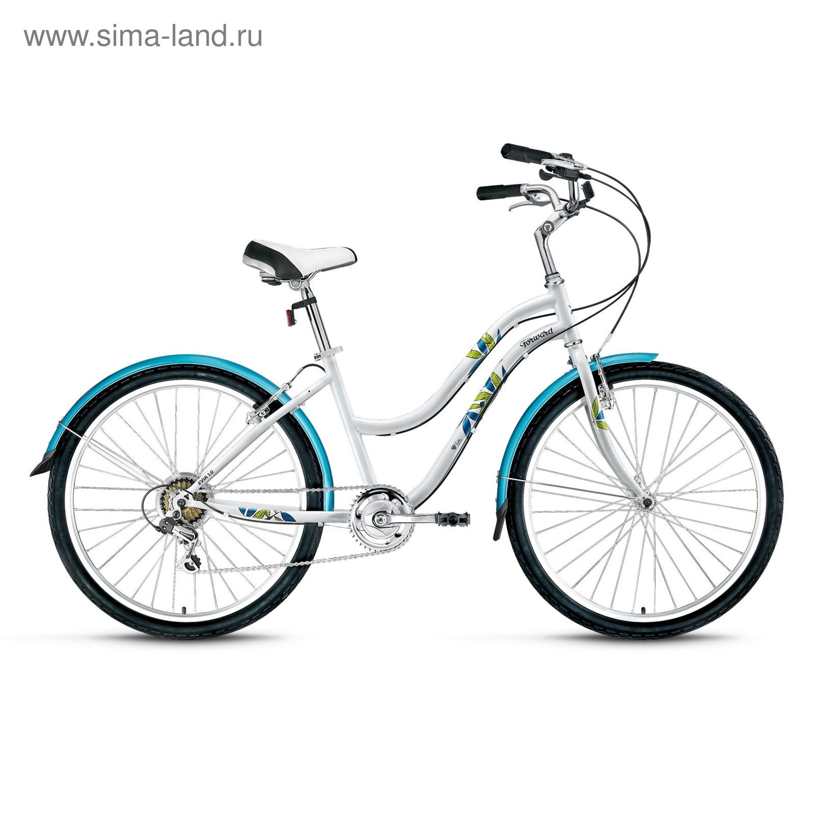 Велосипед 26" Forward Evia 1.0, 2016, цвет белый, размер 16"