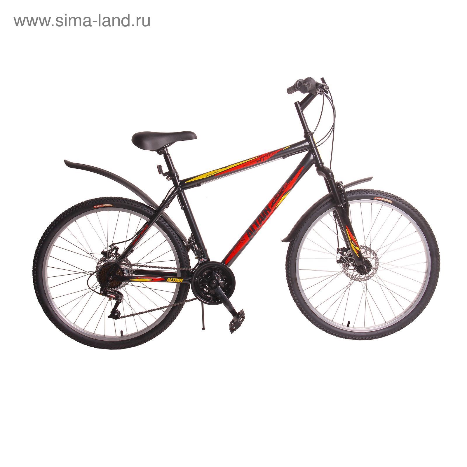 Велосипед 26" Altair MTB HT 3.0 disc, 2017, цвет черный, размер 17"