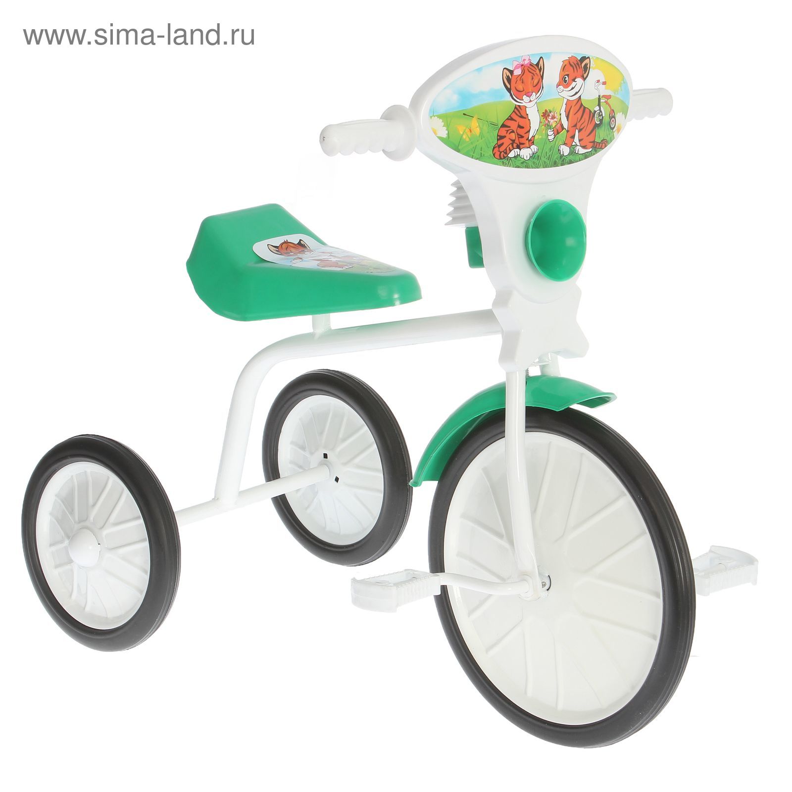 Велосипед трехколесный  "Малыш"  01, цвет зеленый, фасовка: 3шт.
