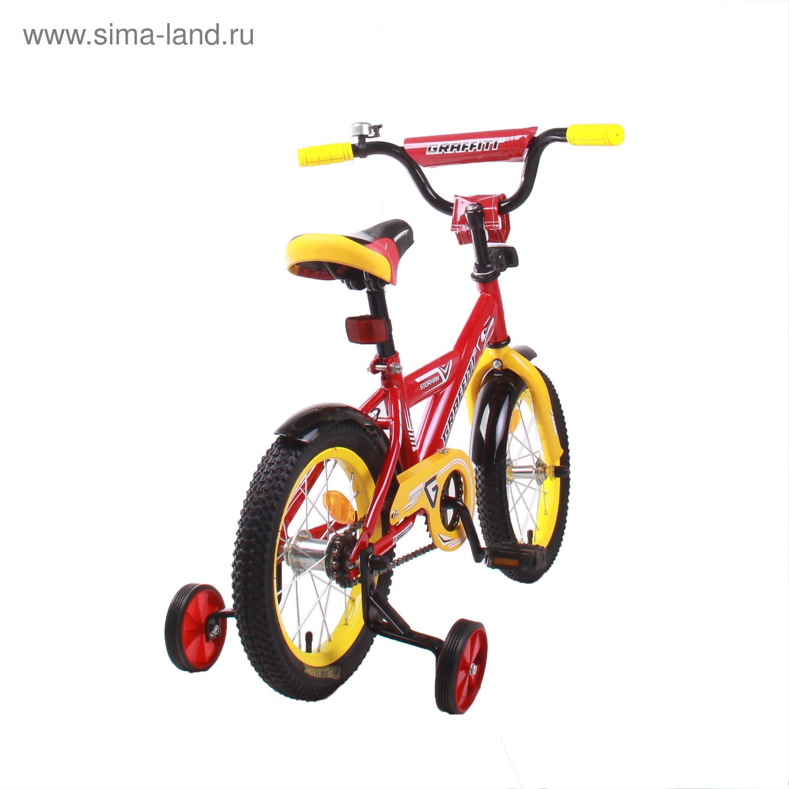 Велосипед 14" GRAFFITI Storman RUS, 2017, цвет красный
